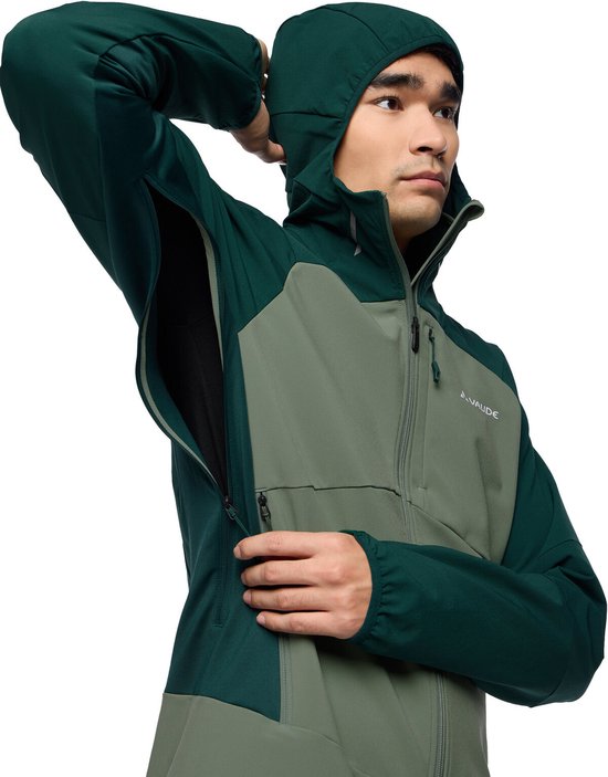 Vaude Larice Softshelljas - Waterafstotend - Ademend - Deep Pond - Maat XL
