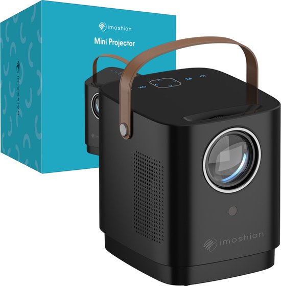 iMoshion Draagbare Beamer - Full HD Mini Beamer / Projector - Streamen via WiFi - Zwart