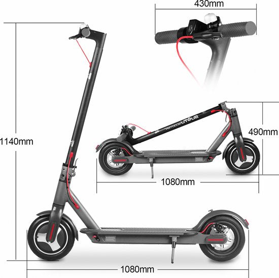 D8 Pro S Elektrische Step | 500W | 8.5" | Zwart | Max. Snelheid 25 km per uur | iOS/Android App