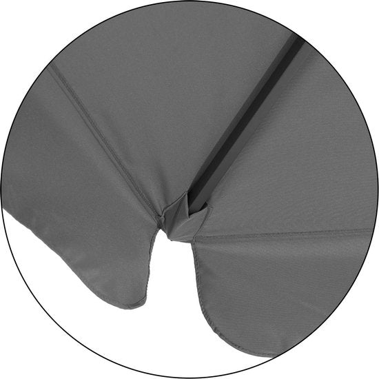 Kingsleeve Parasol – UV-bescherming 80+ – Antraciet Ø 330cm