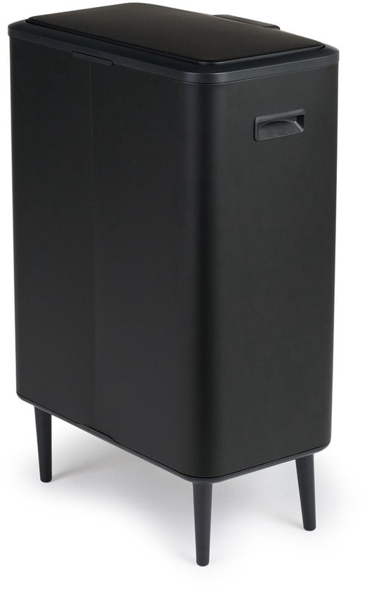Umuzi Cleaning Prullenbak - 60L - Soft Close - 54x 33x80 - Mat Zwart
