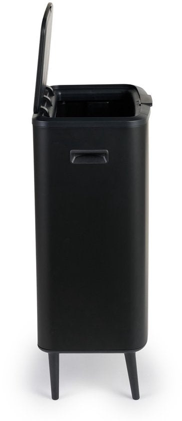 Umuzi Cleaning Prullenbak - 60L - Soft Close - 54x 33x80 - Mat Zwart
