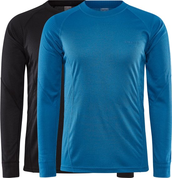 Craft - Core 2-pack Baselayer - Thermoshirt - Zwart/Wit - Heren - L