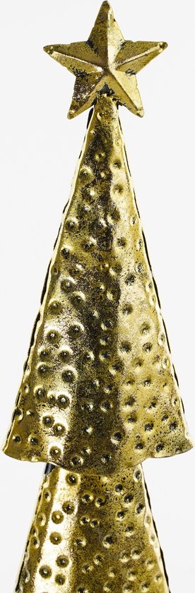 House of Seasons Kerstboom - L15 x B8 x H68 cm - Metaal - Goud