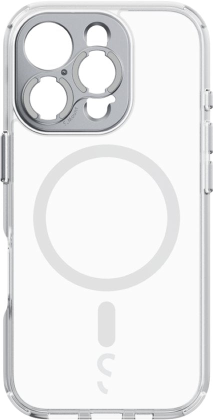 iPhone 16 Pro Camera Case doorzichtig - Snelle Lensbevestiging - Kristalhelder Design - MagSafe Compatibel - 2M Valbescherming - Duurzaam Gerecycled Materiaal - Draadloos Opladen