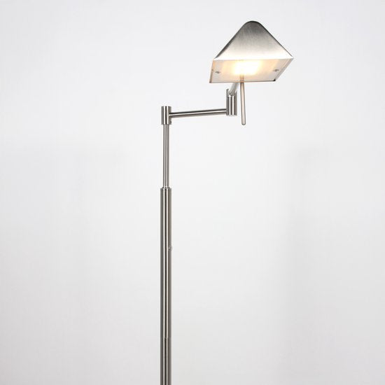 Vloerlamp GlowGo 4603ST – Draaibaar en kantelbaar, staal, draadloze LED verlichting met accu, Mexlite