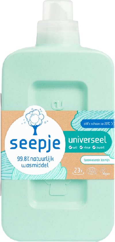 Seepje Vloeibaar Wasmiddel Universeel Sprankelende Jasmijn 23 Wasbeurten - 1 liter