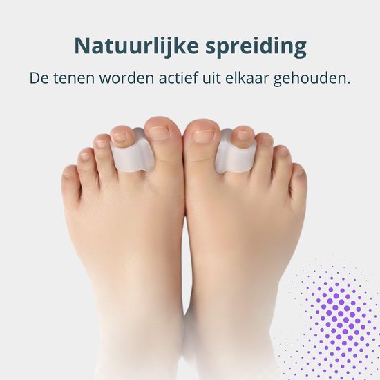 VeryGoods™ Hallux Valgus Teencorrector - Teenspreider Grote teen - 2 Stuks - Teenbeschermer - Hamerteen - Tenenspreiders