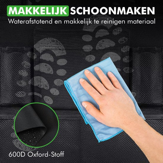 Travelhawk Auto Organizer - Autostoel Organizer voor Kinderen - Met iPadhouder - Zwart
