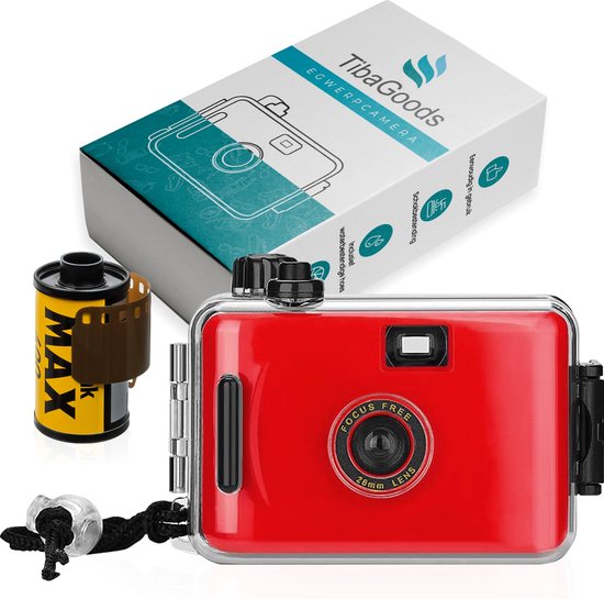 TibaGoods Wegwerpcamera - Met rol - Waterdicht - Analoge Camera - Kinder Camera