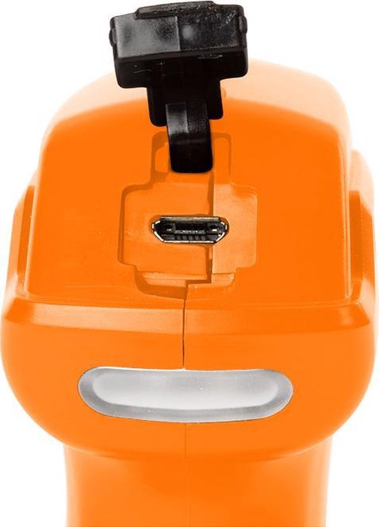 Toolland Drukspuit, elektrisch, regelbare sproeikop, ledindicator, 1 liter, wit/oranje/zwart