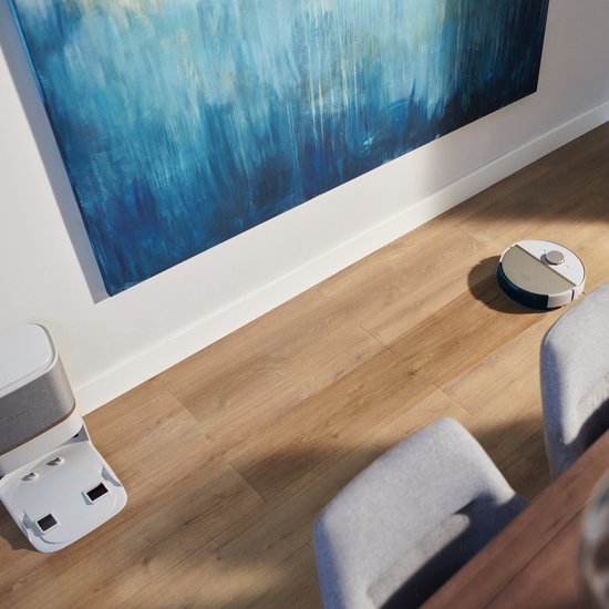 Philips HomeRun Aqua 7000 Series XU7100/01 - Robotstofzuiger met Dweilfunctie - Incl. Laadstation - Zwart / Goud - App Connected