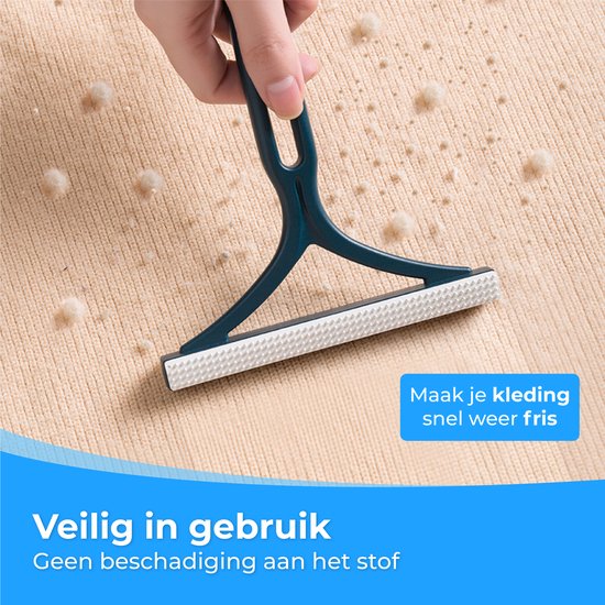 Nuvance - Haarverwijderaar voor Huisdieren - Kattenhaar Verwijderaar - Hondenhaar Verwijderaar - Pluizenverwijderaar - Blauw
