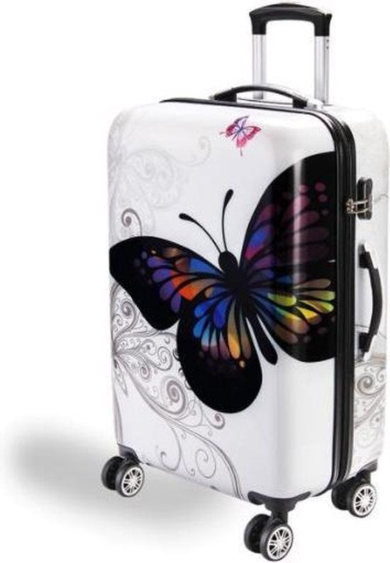 Monzana Hardcase Koffer Vlinder XL - Polycarbonaat 89L 75x49x29cm