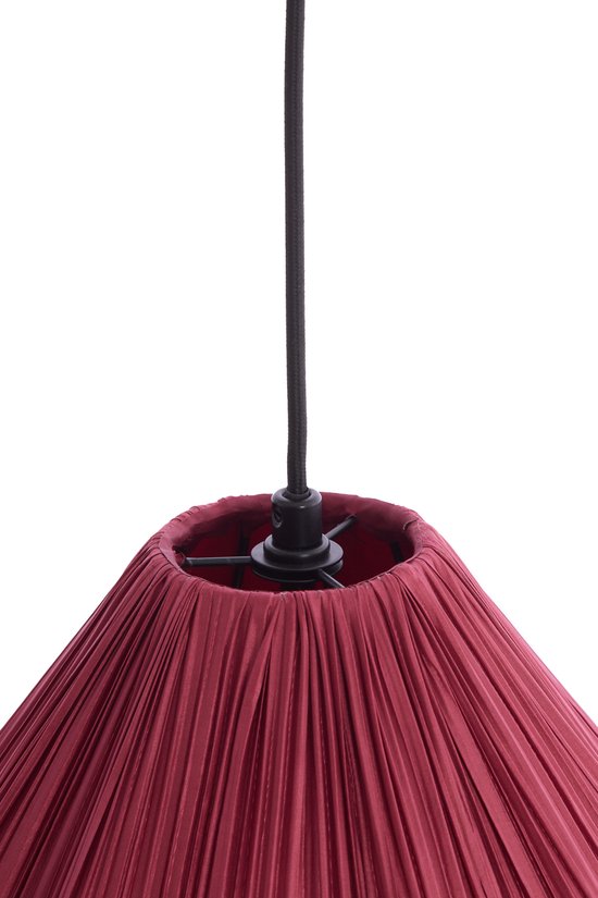 Light & Living - hanglamp - Verita - rood - textiel - Ø 47cm - E27 - 2993617