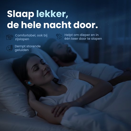 PurelyGoods® Slaap Oordopjes - 20 Siliconen Slaapoordoppen - Anti Snurk - Zijslapers