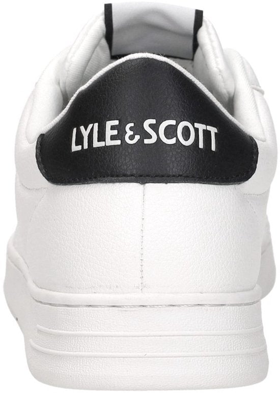 Lyle & Scott Elgin Hole Sneakers Heren - Wit/Zwart - Maat 44