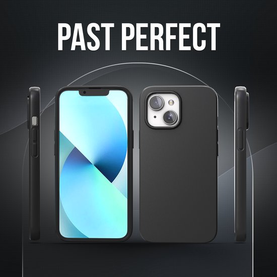 Telefoonhoesje Zwart Geschikt voor Iphone 13 Hoesje Met Screenprotector Beschermglas