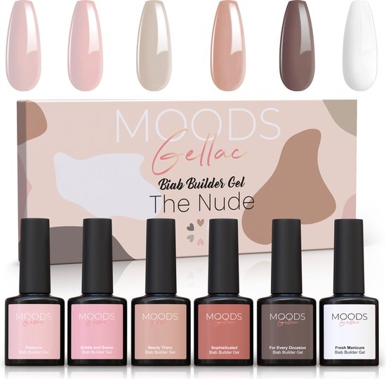 Moods Gellac BIAB - Builder in a Bottle – BIAB Nagel Builder Gel - The Nude - HEMA & TPO Vrij