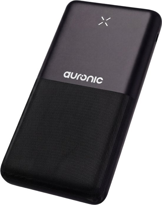 Auronic Powerbank 30.000 mAh - 22.5W Snellader via USB-C, USB-A, Micro-USB - Inclusief Kabel - Universeel - Quick Charge - Noodpakket - Zwart