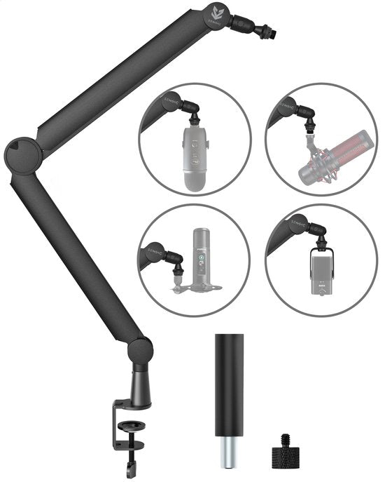 Sensic SA 30 Microfoon Arm Zonder Microfoon - Microfoon Statief - Boom Arm - Standaard - Met 15cm Verhoger