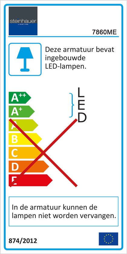 Vloerlamp Steinhauer Zenith LED - Messing