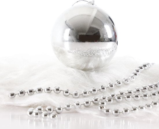 Casaria Kerstballen 66 er Set - Mat Glanzend Ø 3/6 cm Zilver