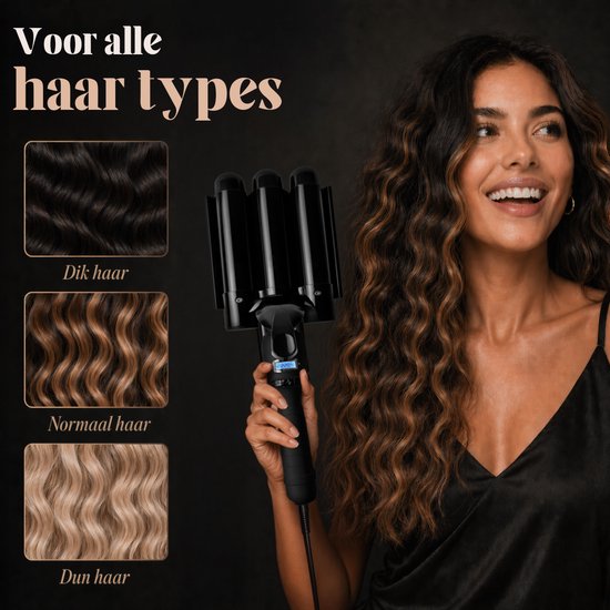 Vaive Wafeltang 32 mm - Beach Waves - Golvenkrultang - Krultang - Waver - Keramische Coating