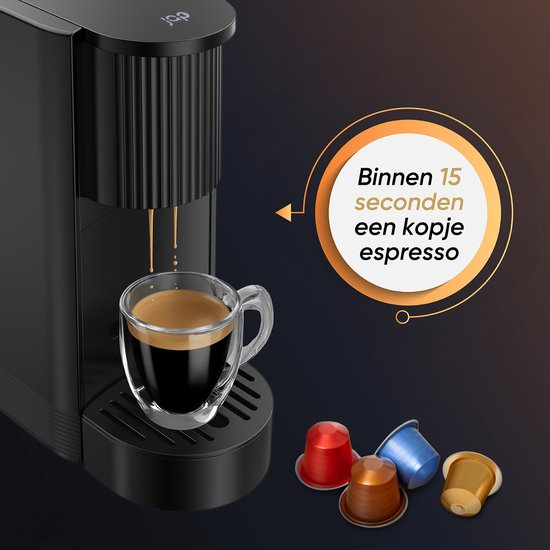 JAP Appliances Capsura - Koffiecupmachine - Instelbare kopjesvolume 30 - 200 ml
