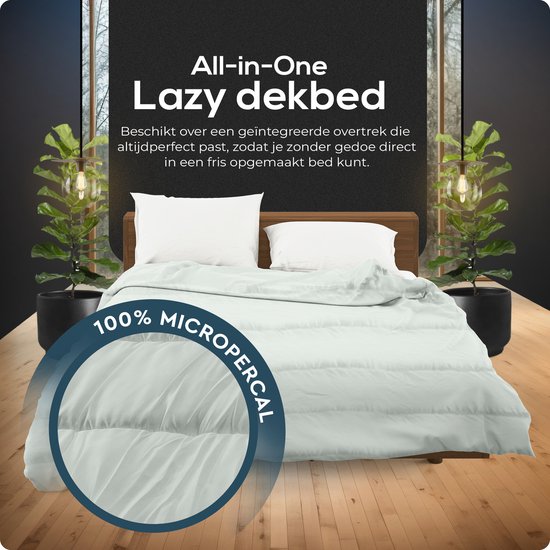 Sleeptime 2 in 1 Dekbed - Dekbed zonder Overtrek - 240x200 - Grijs