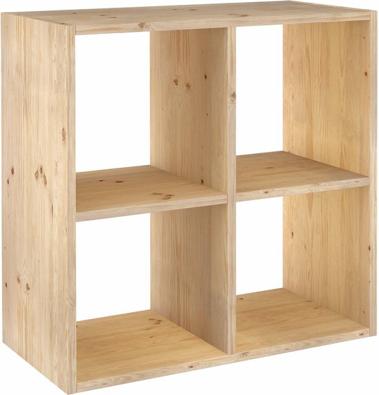 Astigarraga Vakkenkast open - 4 vakken - PEFC grenen - 71x71cm