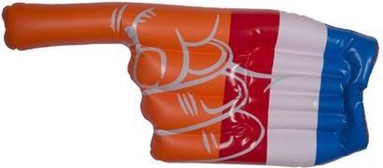 Nederland Hand Opblaasbaar Oranje/rood/wit/blauw