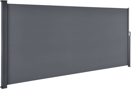 Juskys Windscherm - Uitrekbaar - 500 x 160 cm - Antraciet
