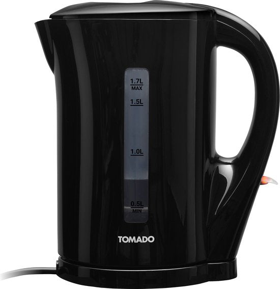 Tomado TWK1700B Waterkoker - 1.7L - Kunststof - 2200W - 14x22x23 cm - Zwart