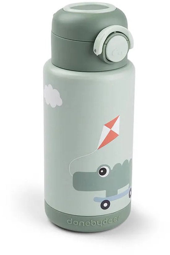 Done by Deer Thermo Fles - Playground - Groen - 340 ml