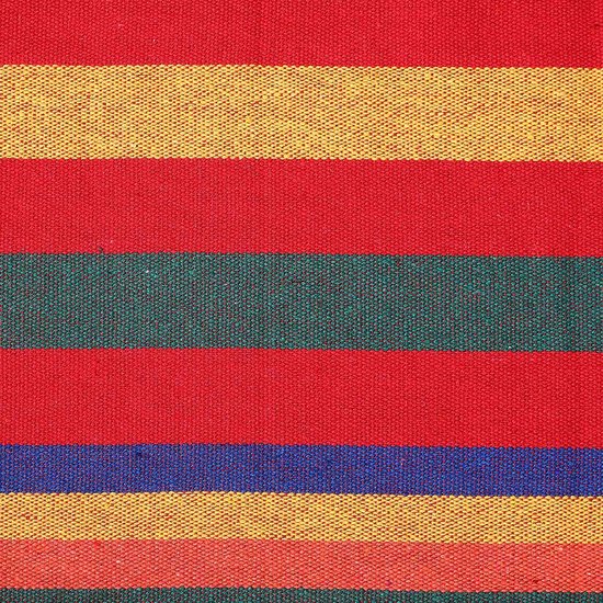 Detex Hangmat 320x150cm met franjes - rood/meerkleurig