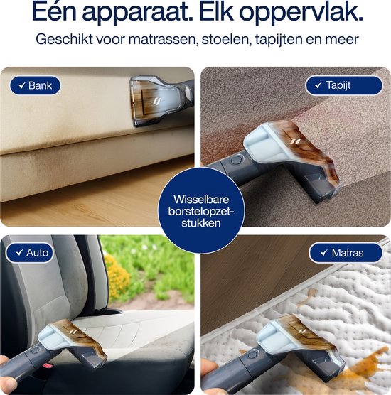 Samako Tapijtreiniger V2 – Draagbare Vlekkenreiniger – Bankreiniger – Meubelreiniger – Zetelreiniger – Matrasreiniger – Stoomreiniger – Reinigingsmachine