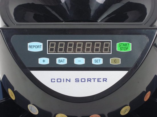 Truskore® - Geldtelmachine - Munttelmachine - Zwart - Muntsorteerder - Incl. Grats Opberg- en Stofhoes - Coin counting B9001