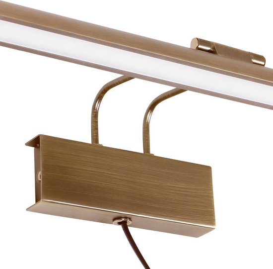 Steinhauer Litho LED - Wandlamp Klassiek - Brons - H:9.4cm - Universeel - Voor Binnen - Metaal - Wandlampen - Slaapkamer - Woonkamer