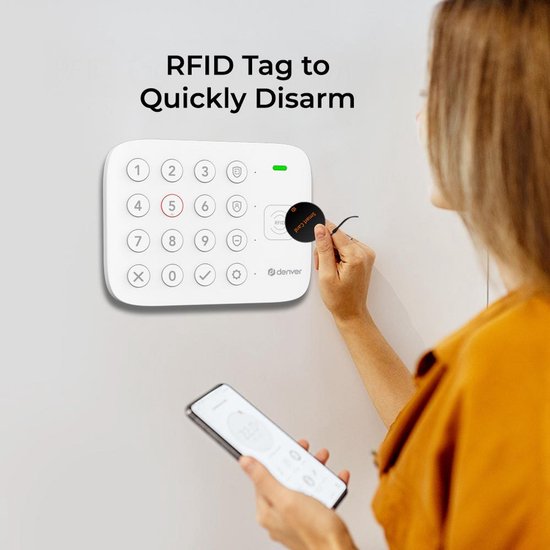 Denver Draadloos Alarmsysteem - Smart Home - Tuya - Beveiliging Woonhuis Camper Caravan Boot - SHA220