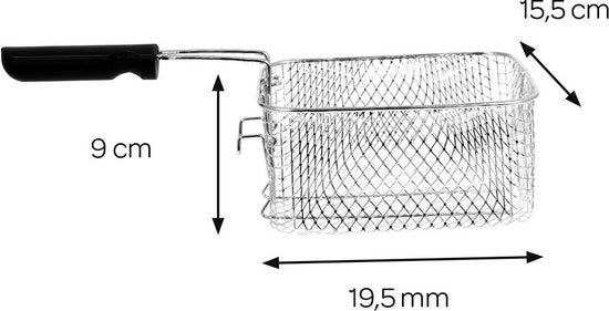 Inventum GF431B - Frituurpan - 3 liter - Tot 190 graden - 2200 watt - Koude zone - Friteuse - Zwart