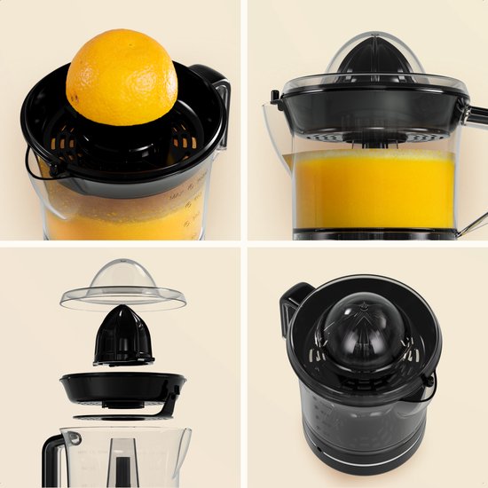 KitchenBrothers Citruspers - Compact - Handmatig - 0.7L - Zwart