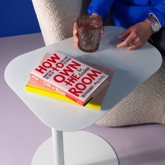 Spinder Design Bijzettafel NOORA - Wit - 50 Hoog - Staal