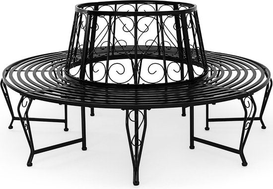 DUB Boombank - Tuinzetel - Zwart - Metaal - Ø160 cm