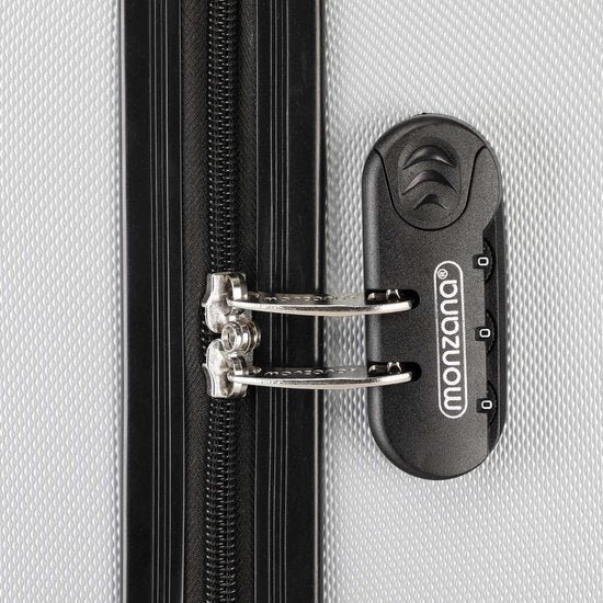 Monzana Baseline Koffer - Hardcase Trolley Cijferslot Wielen - Zwart
