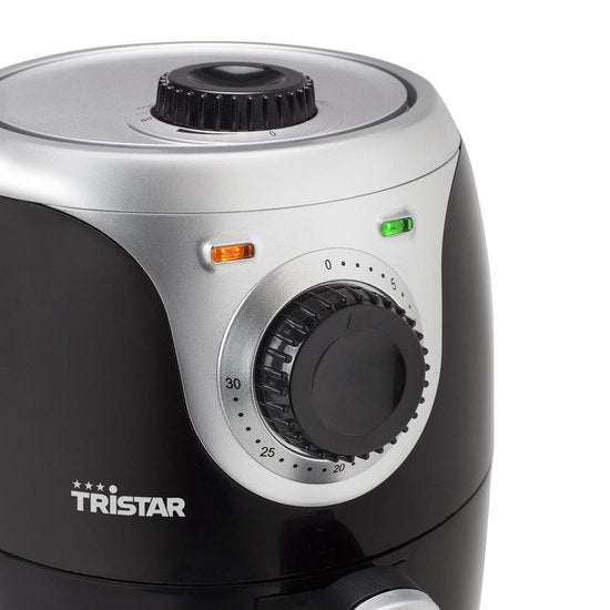 Tristar Airfryer Mini Crispy FR-6980 - 2 liter - Heteluchtfriteuse - PFAS vrij - Compact - Zwart - 1000W