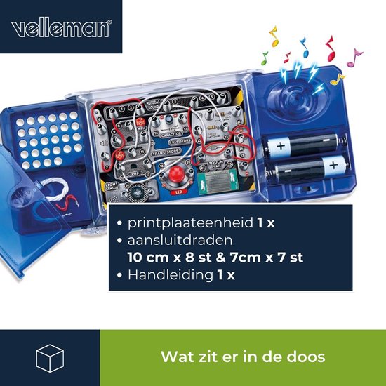 Velleman Elektronische projecten kit - 8 experimenten - LED & muziek