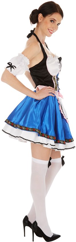 dressforfun - vrouwenkostuum dirndl sexy weidedroom S - verkleedkleding kostuum halloween verkleden feestkleding carnavalskleding carnaval feestkledij partykleding - 301050