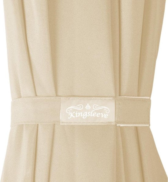 Kingsleeve Parasol Ø300cm - UV-bescherming 50+/ Slinger - Beige