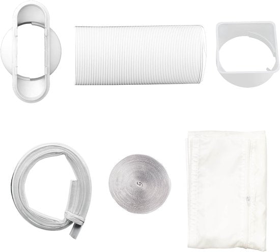 Inventum AC126WH Mobiele Airco - 12000 BTU Airconditioning - 4-in-1 - Koelen, Verwarmen, Ventilator, Ontvochtiger - Tot 105 m³ - Afdichtingskit - Wit